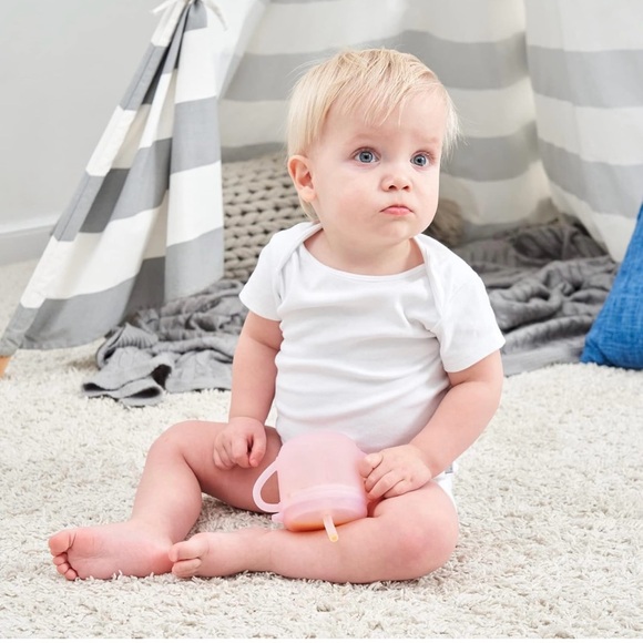 silicone baby sippy cup with straw and handles, Toddler Training Cup - Picture 2 of 12